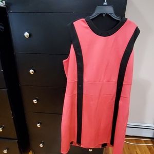 Ashley Stewart Dresses - Pink and black Midi dress Ashley Stewart Dresses - Pink and black Midi dress